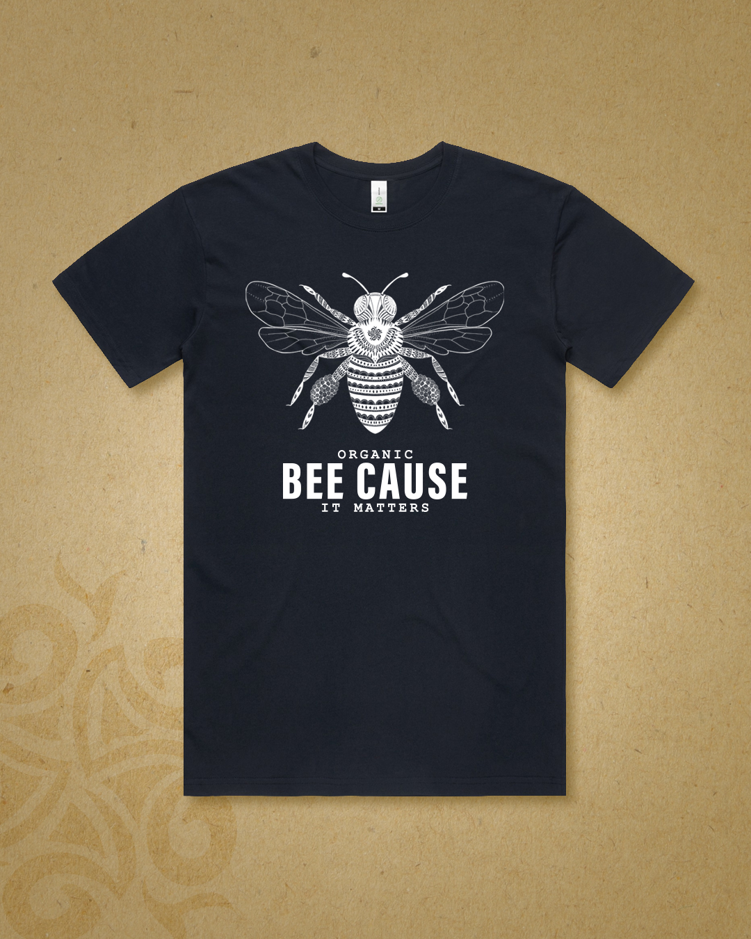 Organic Bee Cause It Matters Tee Shirt – Bee